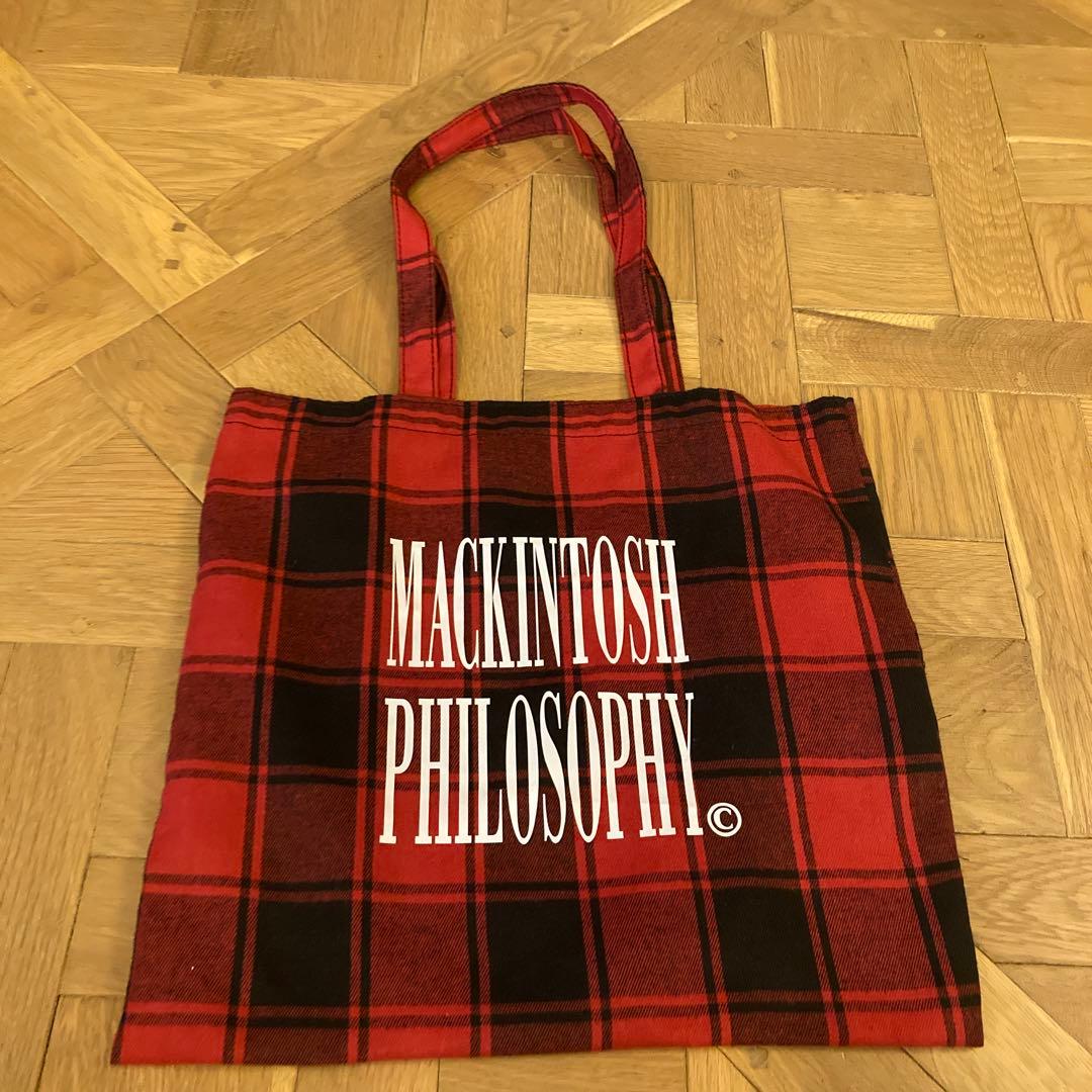 MACKINTOSH PHILOSOPHY トートバッグ 赤黒チェック - メルカリ