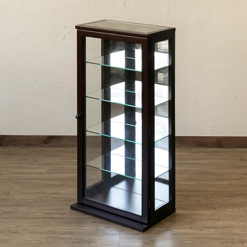《新品・送料無料》コレクションケース　タテ型　ハイタイプ　DBR/WW