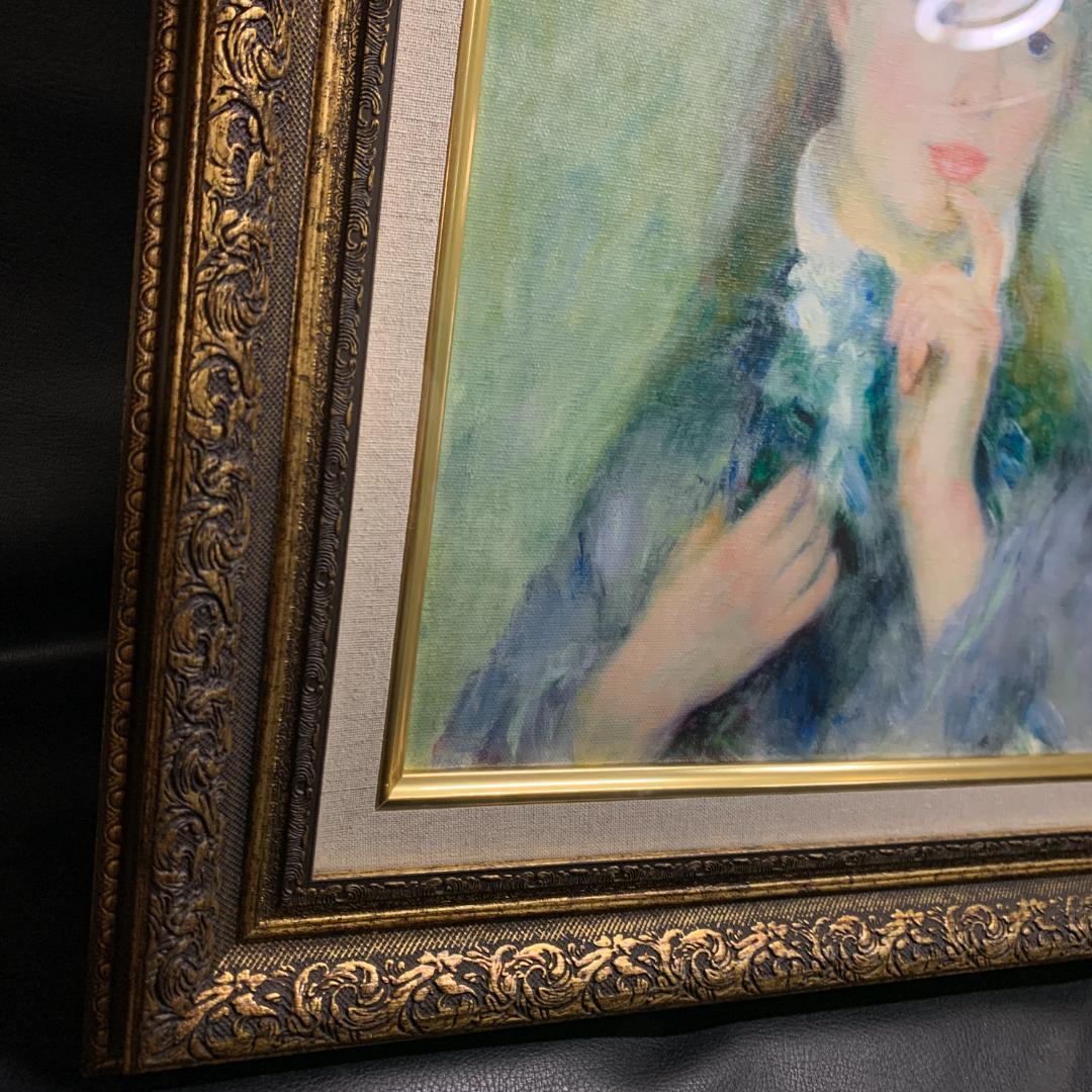 ルノワール 若い娘の肖像 油絵直筆仕上げ ゴールド額縁 複製画 - メルカリ
