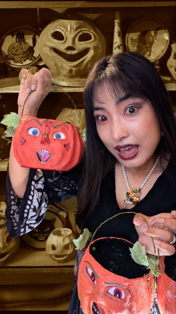 ヴィンテージハロウィン30〜40s復刻 Jack-o'-lantern Cの子 - メルカリ