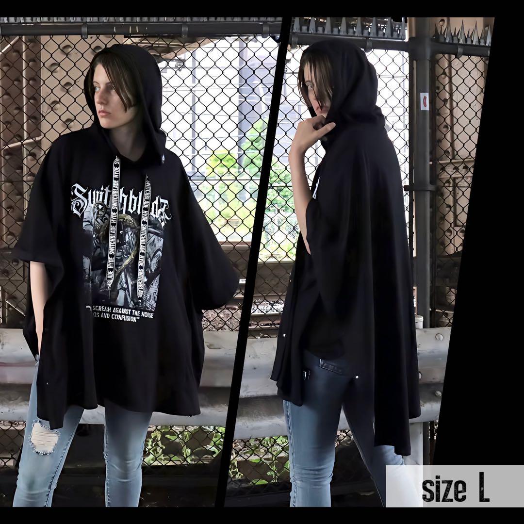HYDE×SWITCHBLADE PONCHO T-SHIRT L SWITCHBLADE(スイッチブレード) HYDE×SWITCHBLADE PONCHO T-SHIRT