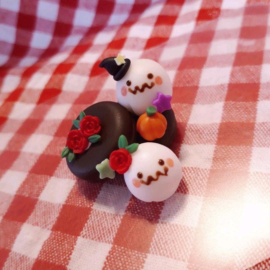 仲良しオバケ☆チョコパンケーキ☆ハロウィン 大阪・ブラザーズカフェのハロウィン限定パンケーキ、クモの巣チョコや