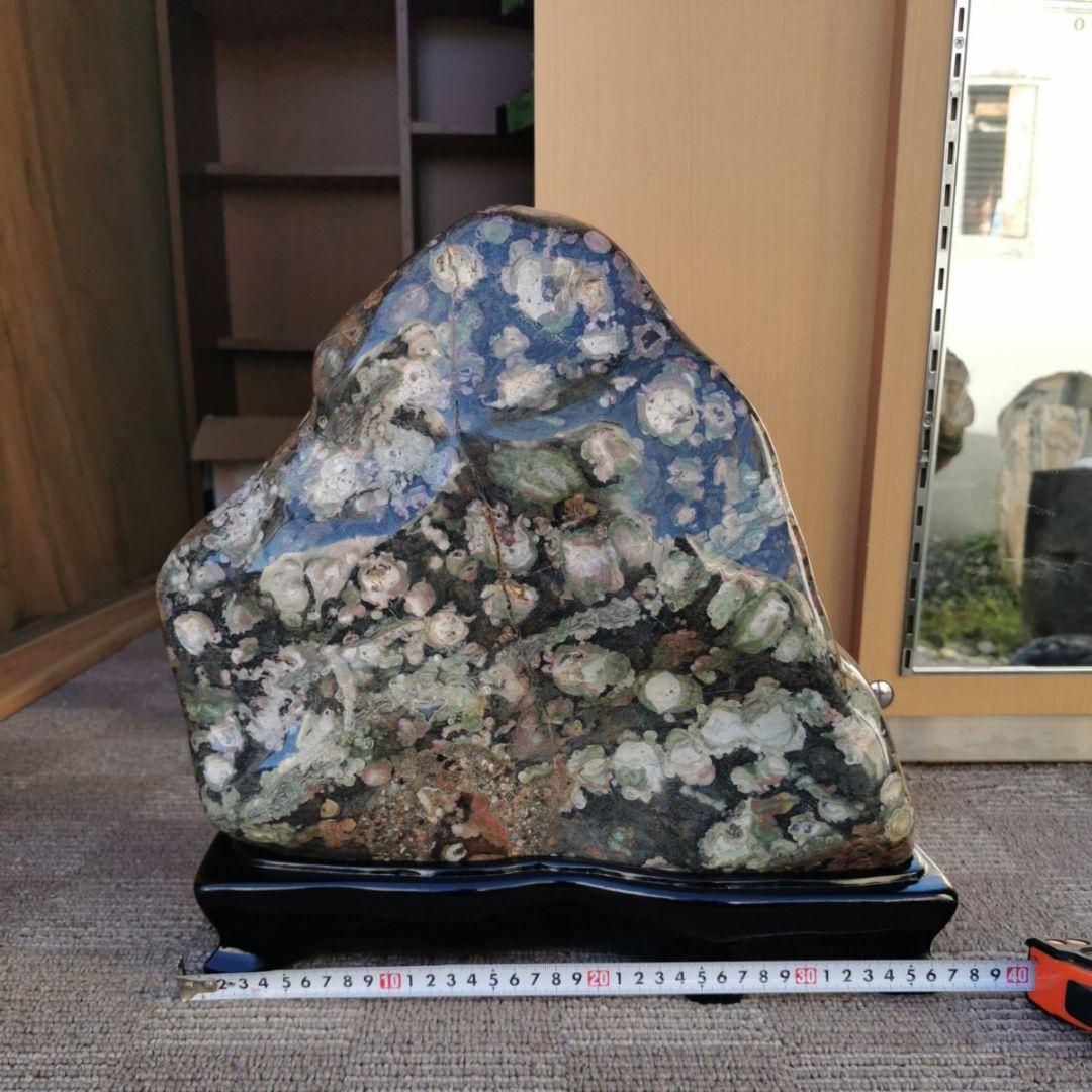 新潟産　牡丹石　14.8キロ　鑑賞石　石　置物　オブジェ　インテリア　菊花石 新潟産 牡丹石 14.8キロ 鑑賞石 石 置物 オブジェ インテリア 菊花石