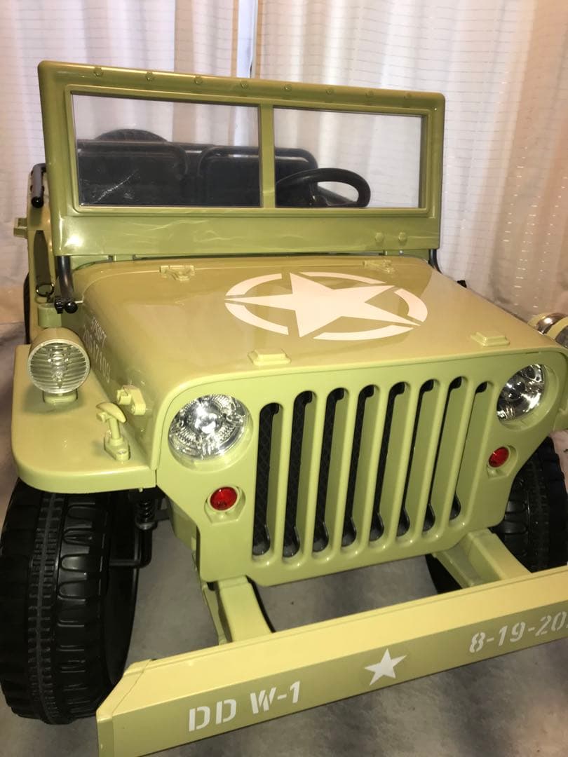 程度上】子供用 電動乗用玩具 ミリタリー風トラックジープ コストコ