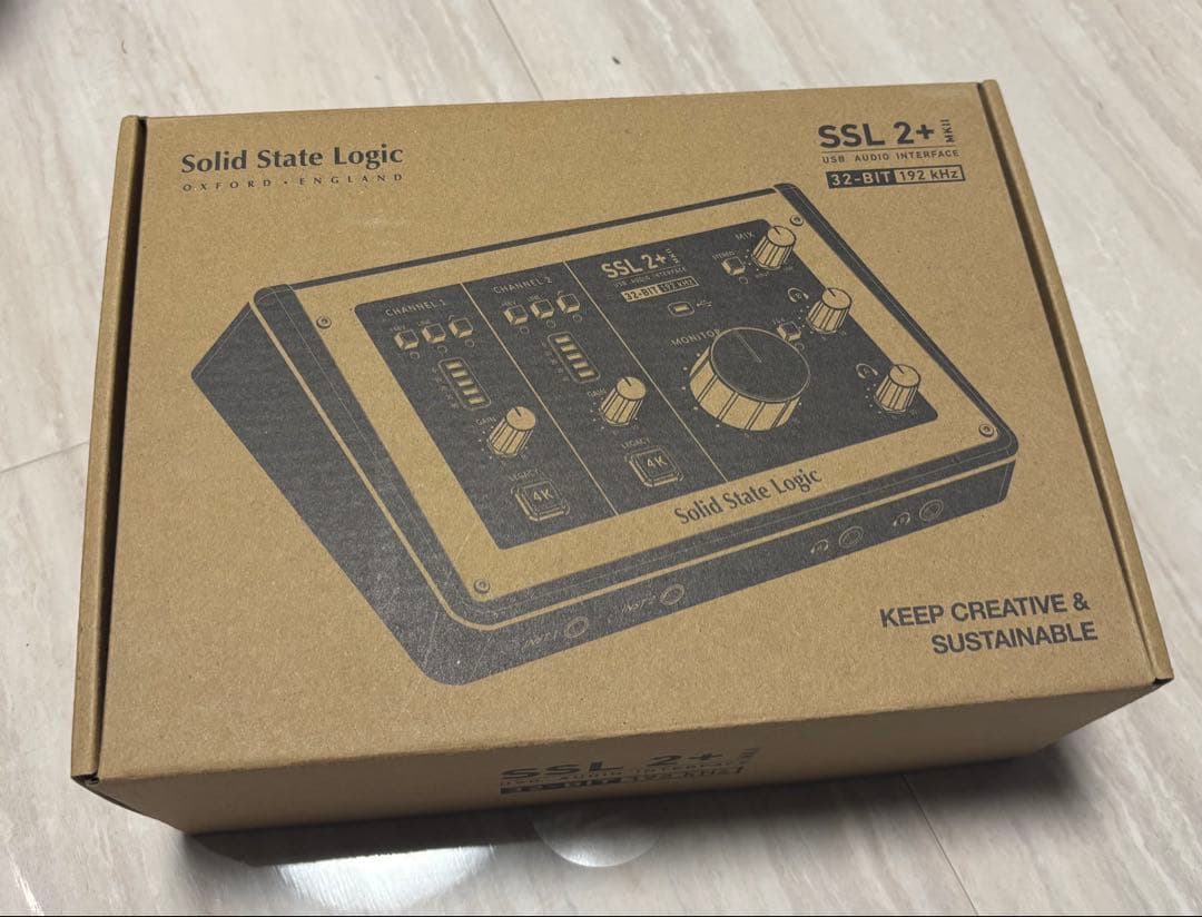 SSL2+MKⅡ オーディオインターフェース Solid State Logicが、2in2out USBオーディオインターフェース「SSL2