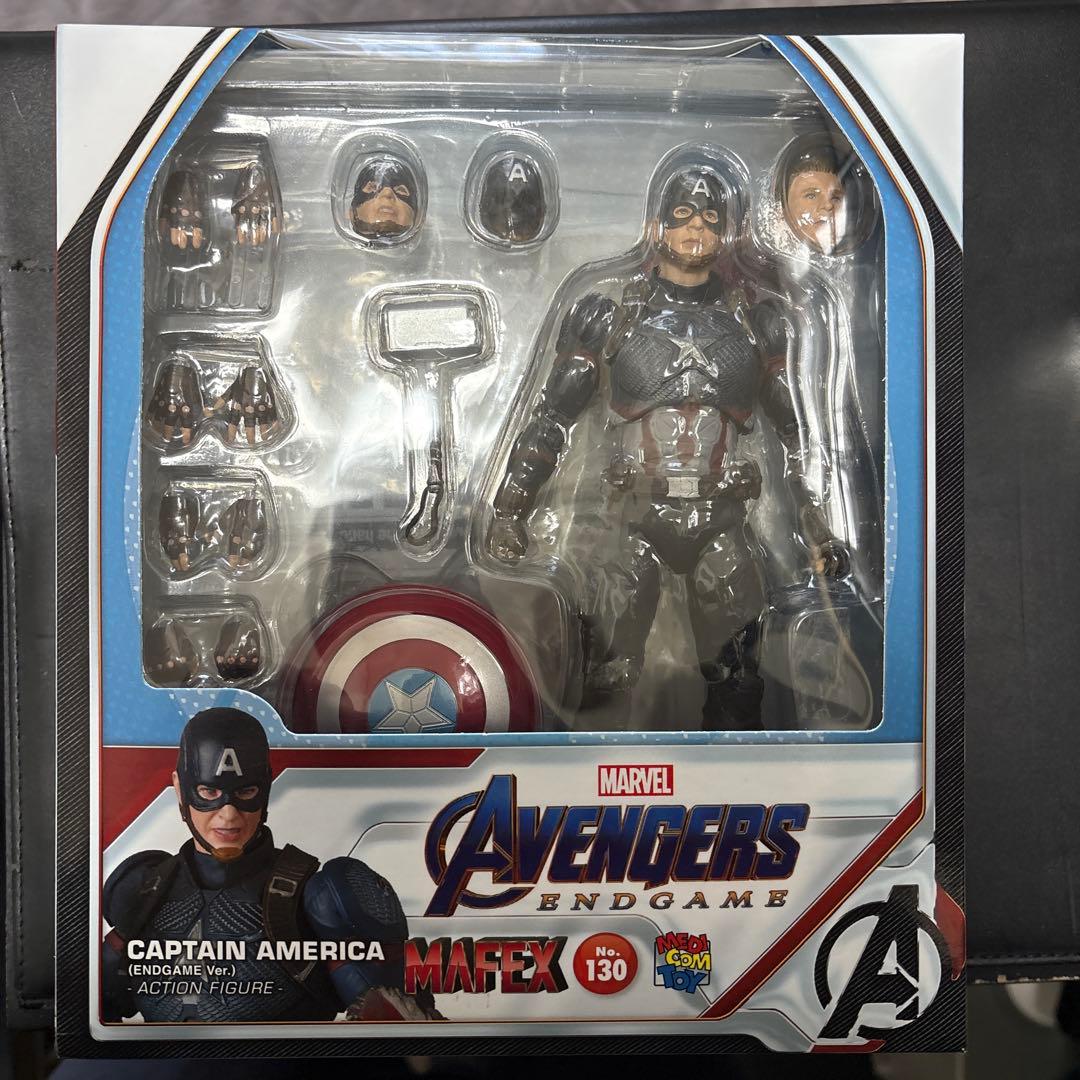 mafex キャプテンアメリカ　アベンジャーズ エンドゲーム　マフェックス 関節は注意かも】マフェックス キャプテン・アメリカ（アベンジャーズ