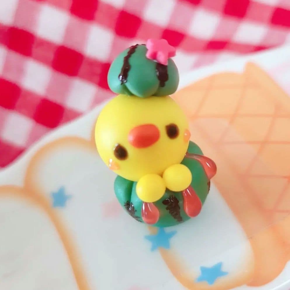 『ワン』スイカからヒヨコちゃん 君たちお笑いって知ってる？ #スイカ #夏の風物詩 #夏の思い出 #この