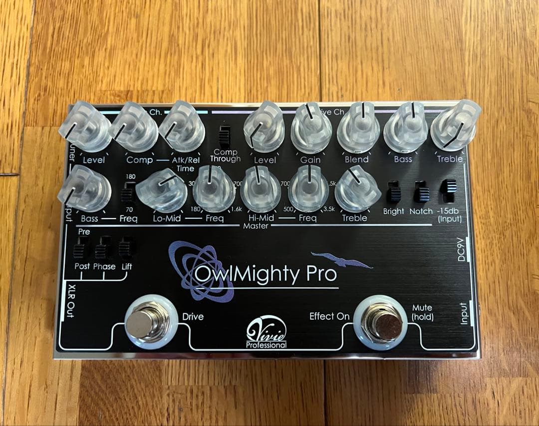 Vivie OwlMighty Pro ベースエフェクター Amazon | Vivie OwlMighty Pro -BassPreamp- | ベースプリアンプ