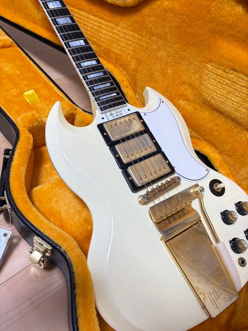 ギター Gibson Custom Shop Murphy Lab 1963 SG Gibson Custom Shop 1963 SG Special Reissue Antique Black Sparkle