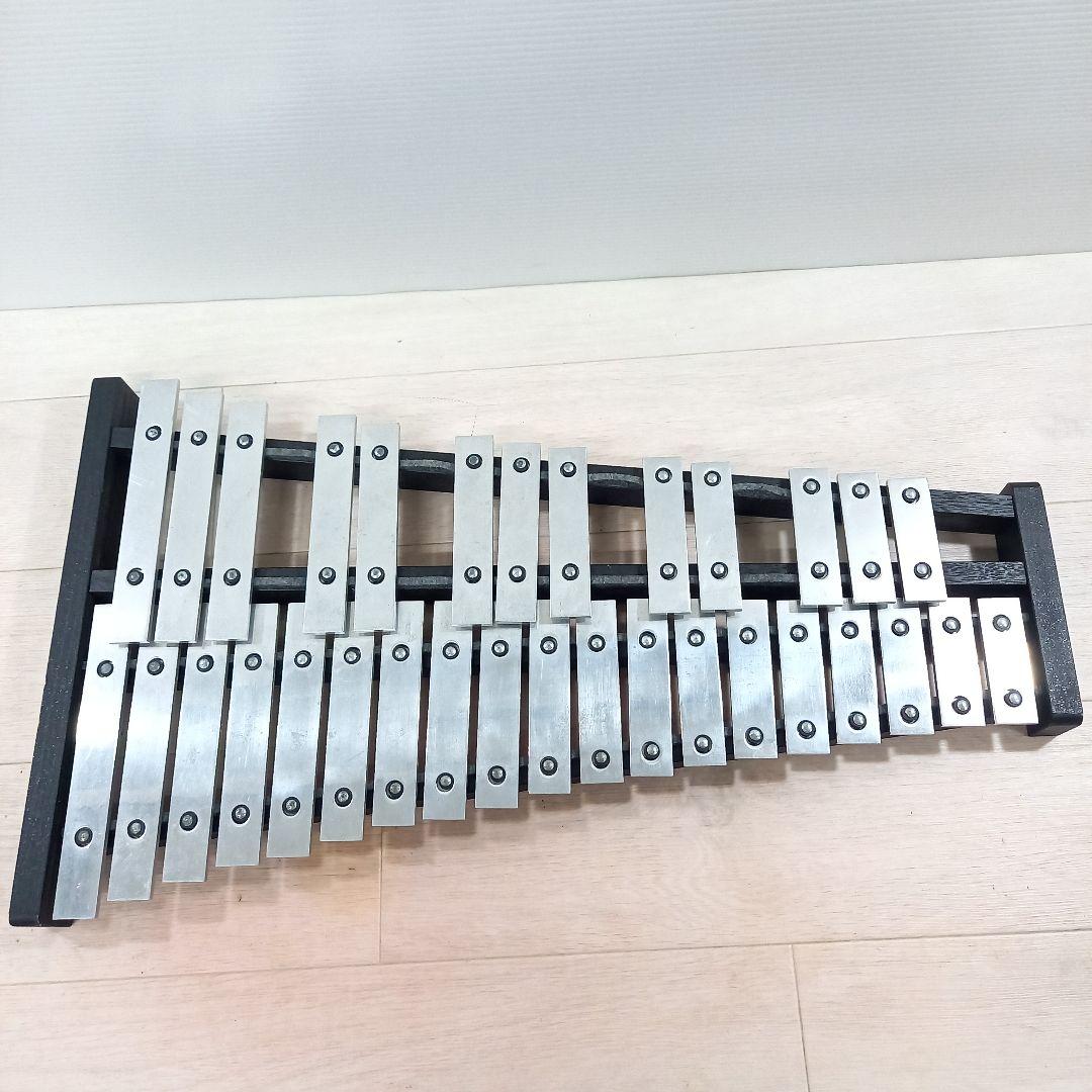KAWAI グロッケン 鉄琴 KG-105 楽器 カワイ マレットなし② 楽天市場】鉄琴 30音 黒白鍵盤 折り畳み 卓上 収納ケース付き