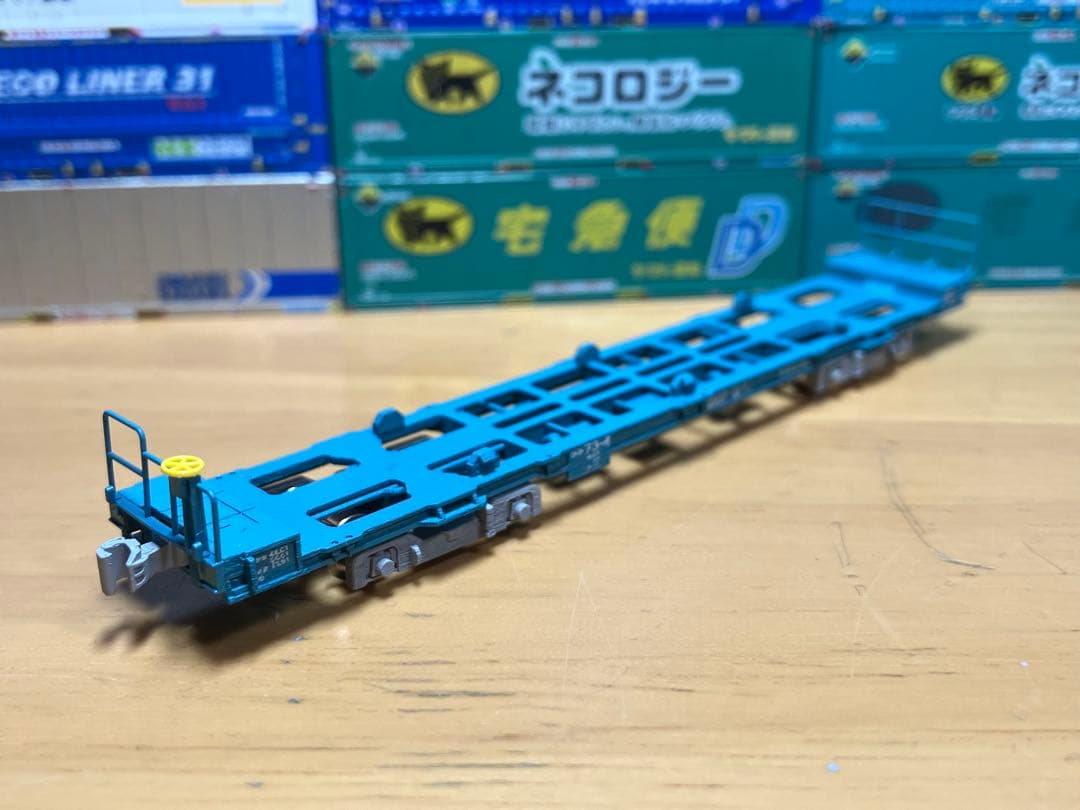 コキ73-4 3Dプリント製 2nd-train 【JR貨】コキ73形4両が大井機関区への写真 TopicPhotoID:67038
