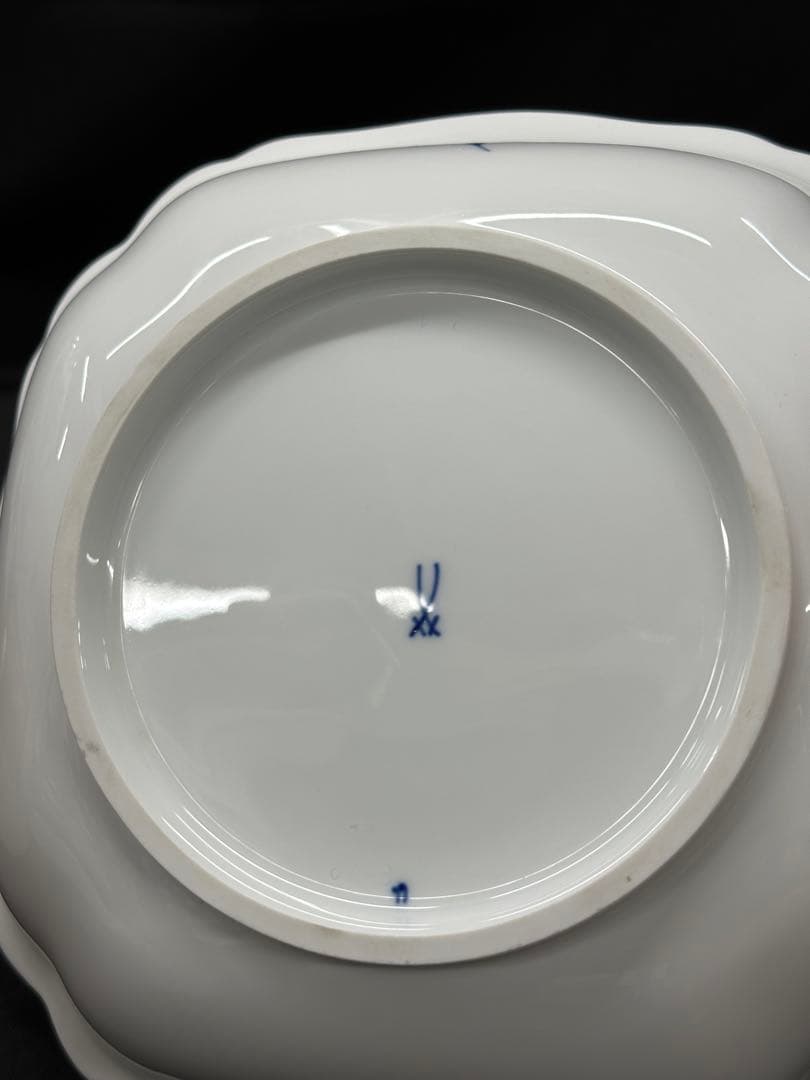 美品】meissen マイセン ブルーオニオン スクエア 23cm ボウル - メルカリ