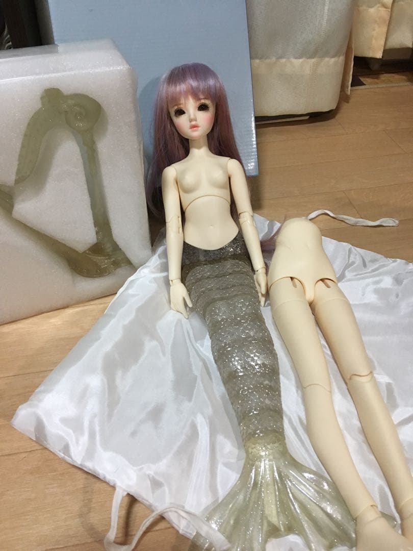 マーメイド　ドール　球体関節人形 Amazon.co.jp: フルセット！27cm！マーメイド 人魚 妖精 精霊 角