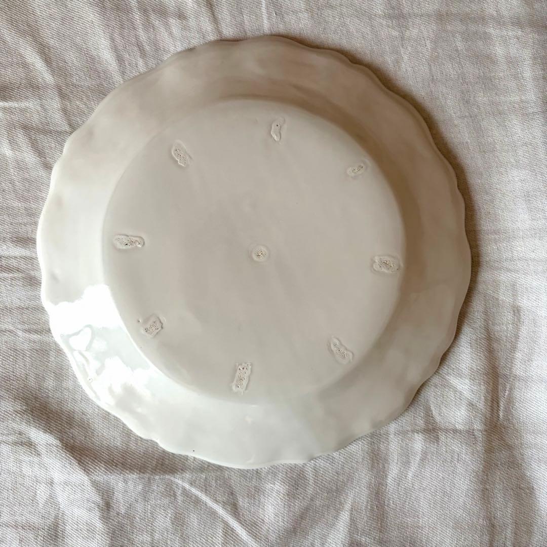 未使用 美品】河合竜彦 花リム レリーフ皿 25cm - メルカリ