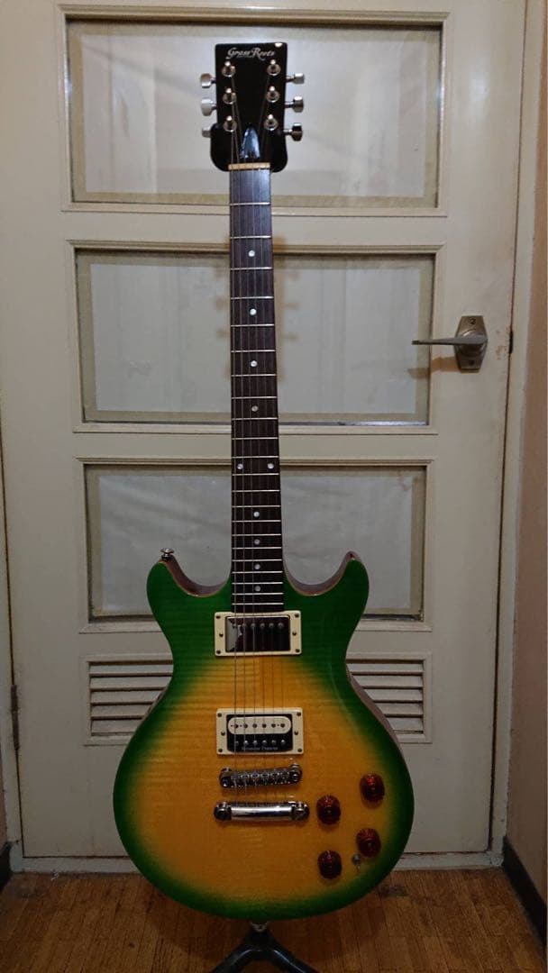 【yama】GrassRoots 助六 横山健 ESP 助六 IGUANA 2008年製【Green Sunburst】~Ken Yokoyama Signature
