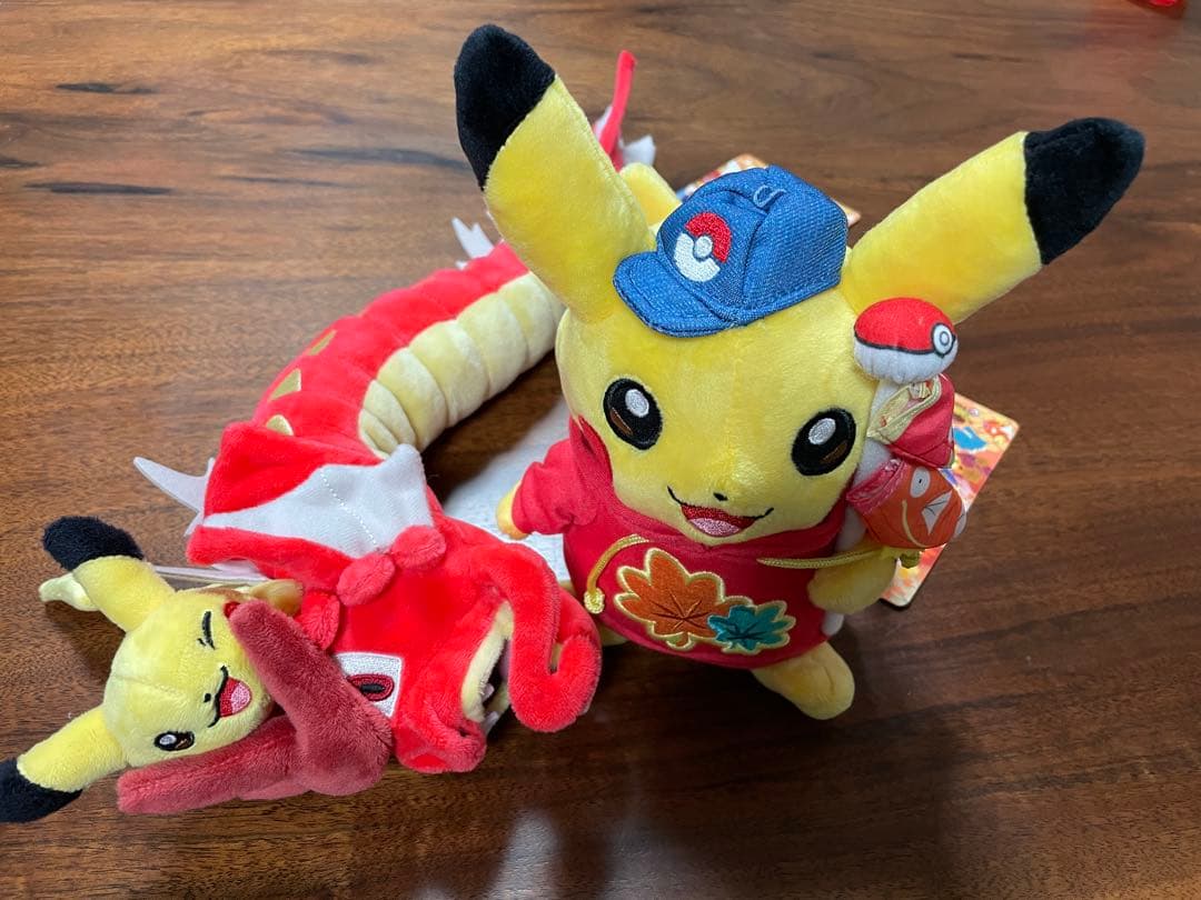 ピカチュウとポケモンのぼり 赤いギャラドスとピカチュウ ポケモン