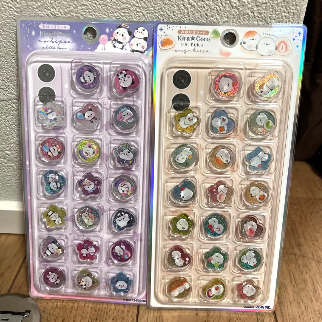正規品 カミオジャパン おはじきシール もちもちパンダ シマエナガ