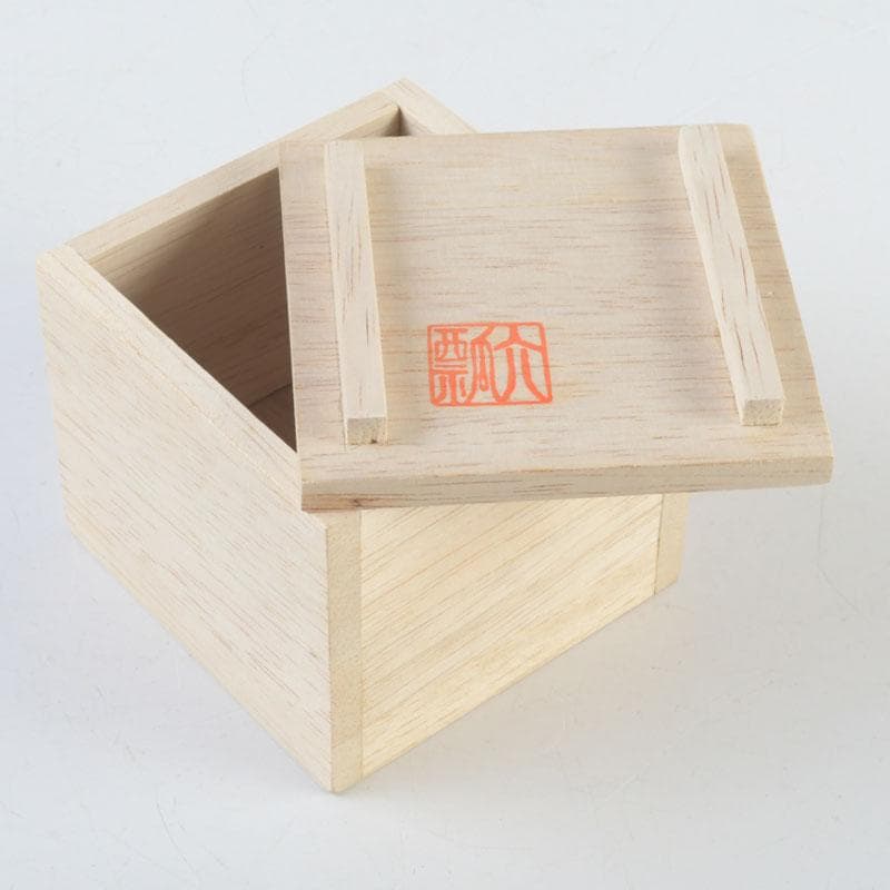 茶道具 瓢介作 黒柿 茄子香合 2点 共箱 V 9543