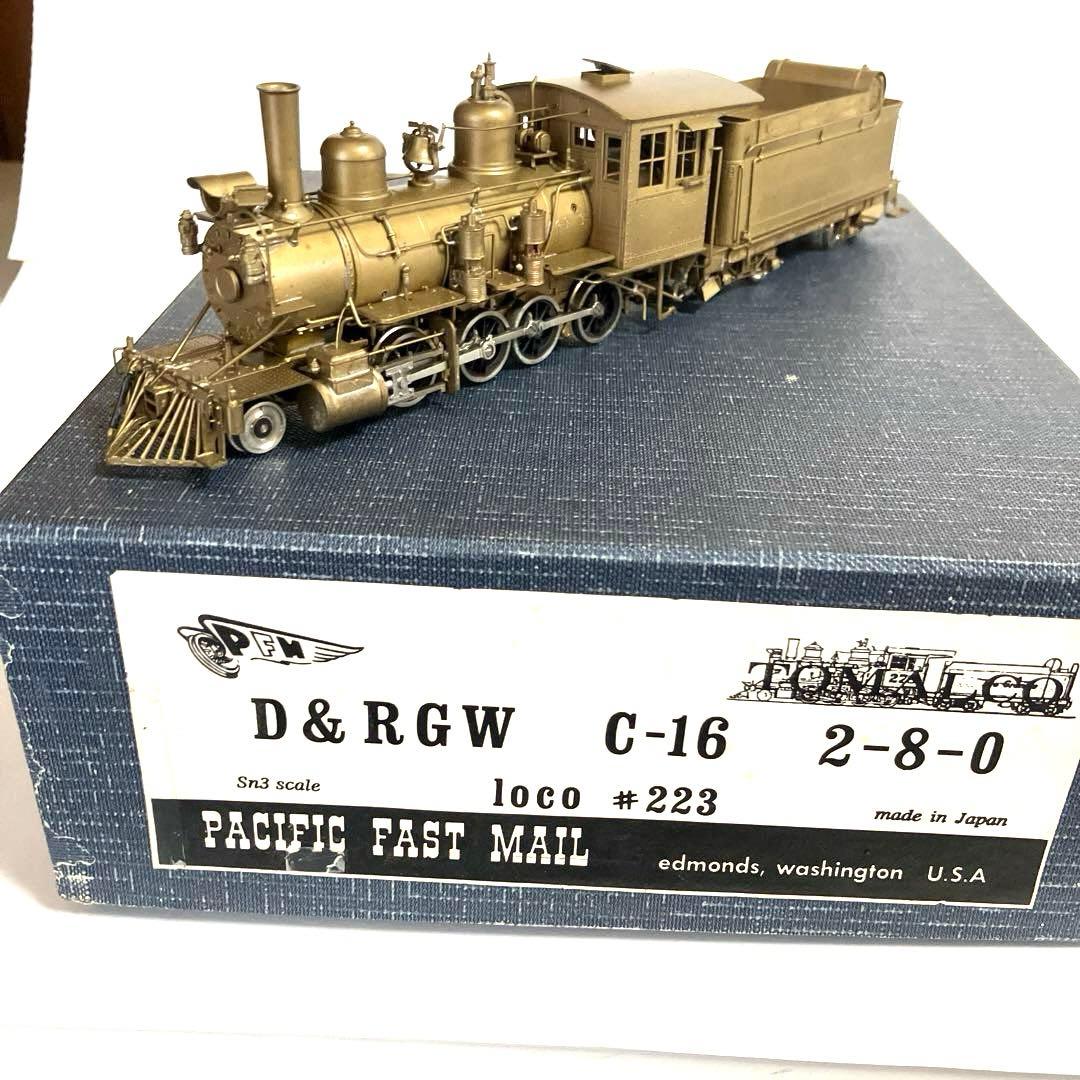 PFM Sn3 D&RGW C-16 2-8-0 #223 完成品 Sn3 2-8-0 Steam Locomotives - NASG
