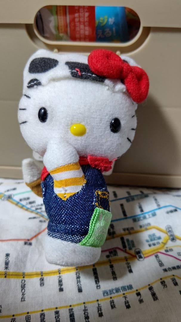 清里バージョン　ハローキティぬいぐるみS キーホルダー　サンリオ　平成　希少 清里バージョン ハローキティぬいぐるみS キーホルダー サンリオ 平成