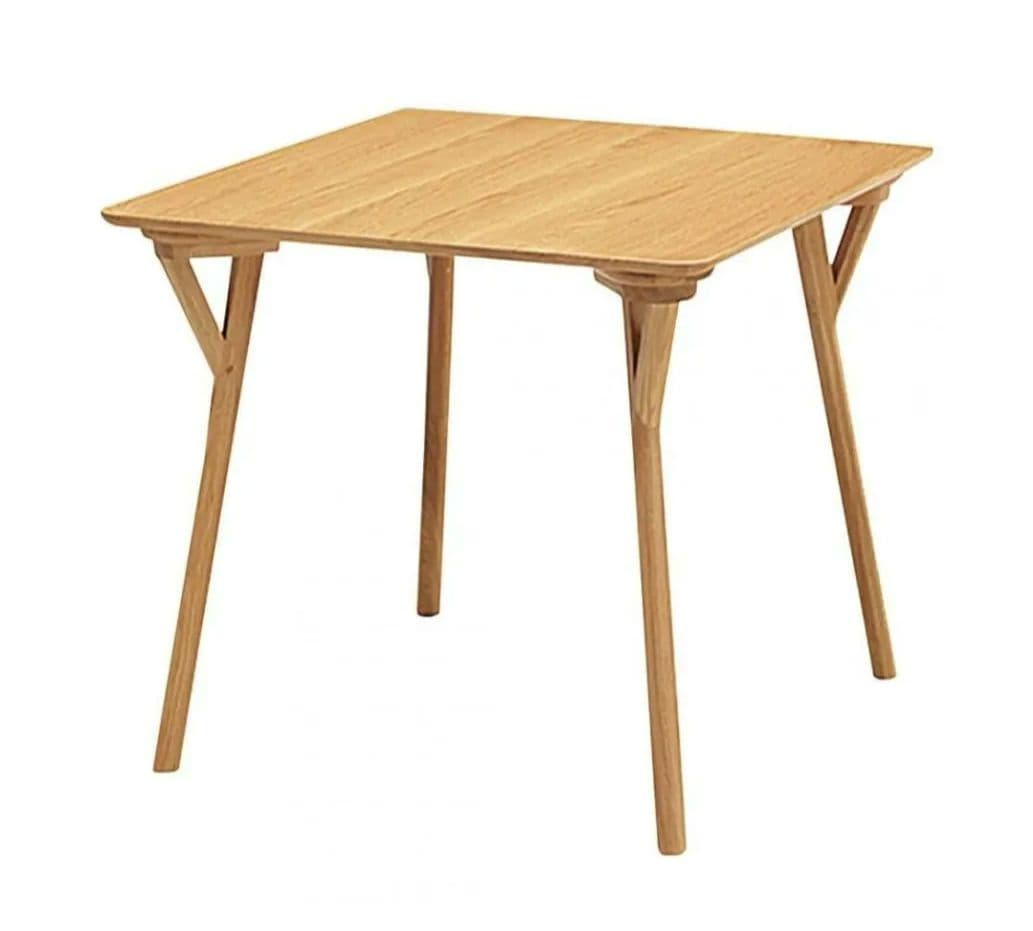 【美品】木製テーブル80cm4本脚　※2月中旬までの出品 スペシャルオーダー無垢テーブルEX/二本脚タイプ 樹種とサイズが選べる