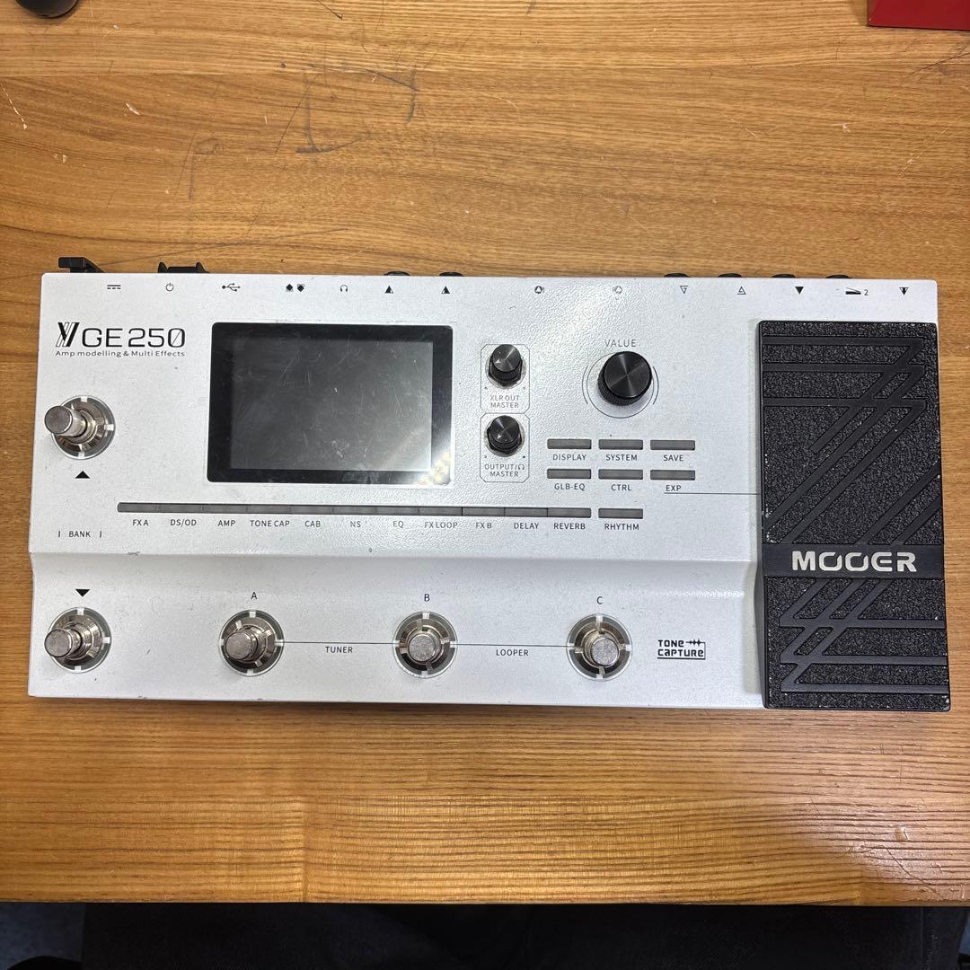 MOOER GE250 アンプモデリング マルチエフェクター トーンキャプチャーがついた破格のマルチエフェクター！MOOER GE250