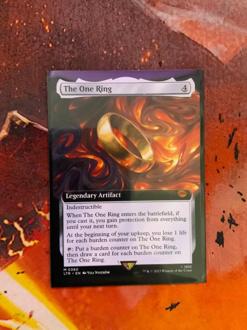 mtg 指輪物語:中つ国の伝承 一つの指輪 拡張アート 英語版 MTG」、世界にたった1枚だけの「一つの指輪」カードが登場 - HOBBY Watch