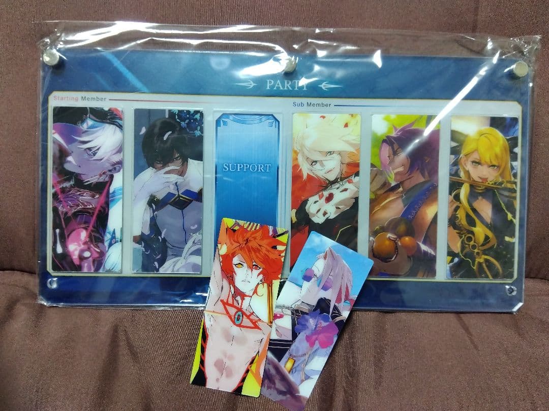 FGO 最終再臨展 編成画面風カード7種（インドラ他）&ディスプレイスタンド 最終再臨展】 ～グッズ情報～ 今回は『ランダム編成画面風カード