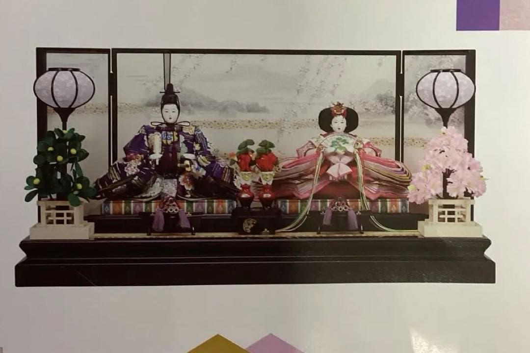 美品　お雛様　親王飾り　フルセット　身長14ｃｍ　座り雛 衣裳着雛人形 星 - ほし - 14号 - 親王飾り｜ おしゃれで可愛い
