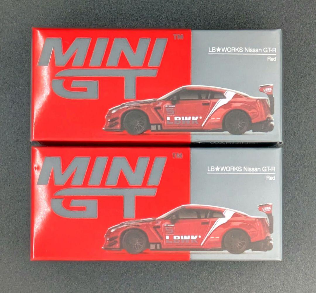 MINI GT LB☆WORKS Nissan GT-R Red 2個セット - メルカリ