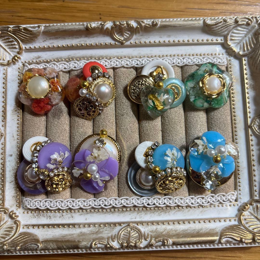 ハンドメイド ボタンカボション花モチーフ　⑥ 楽天市場】カボション 包みボタン フラワー 貼り付けパーツ 丸型 BLAZE