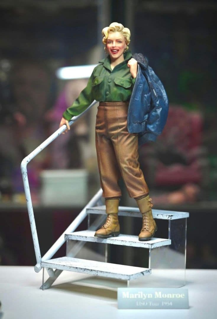 ＸPULUSMODELS 塗装完成品 1/8マリリン・モンロー フィギュア あのマリリン・モンローが1/8スケールでプラモデル化！フライト