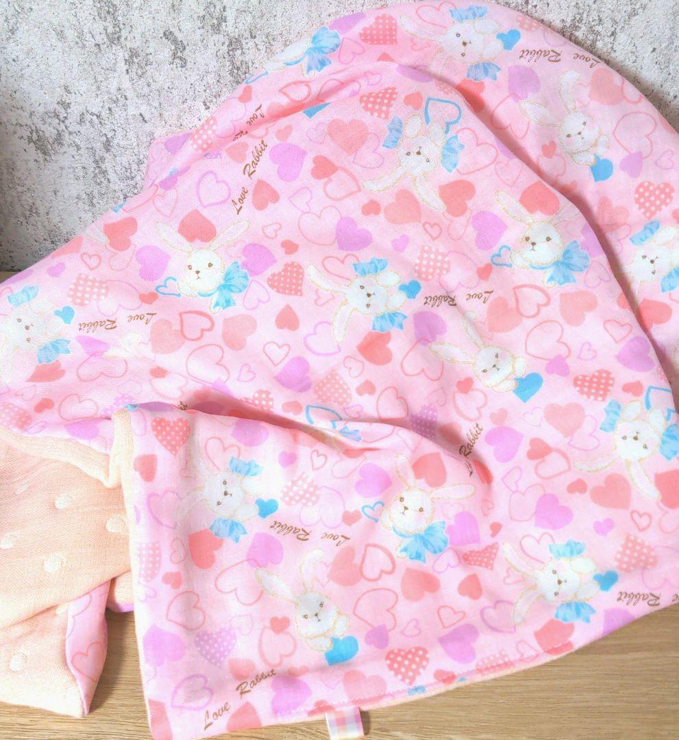 専用♥赤字超特価♥みかん❤ふわとろ８重ガーゼ⭐特大ブランケット❤うさぎ