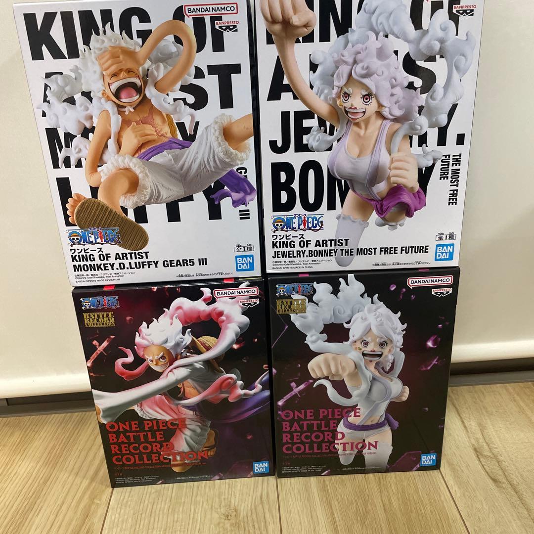 フィギュア ONE PIECE ルフィ＆ボニー 合計4点まとめ売り - メルカリ