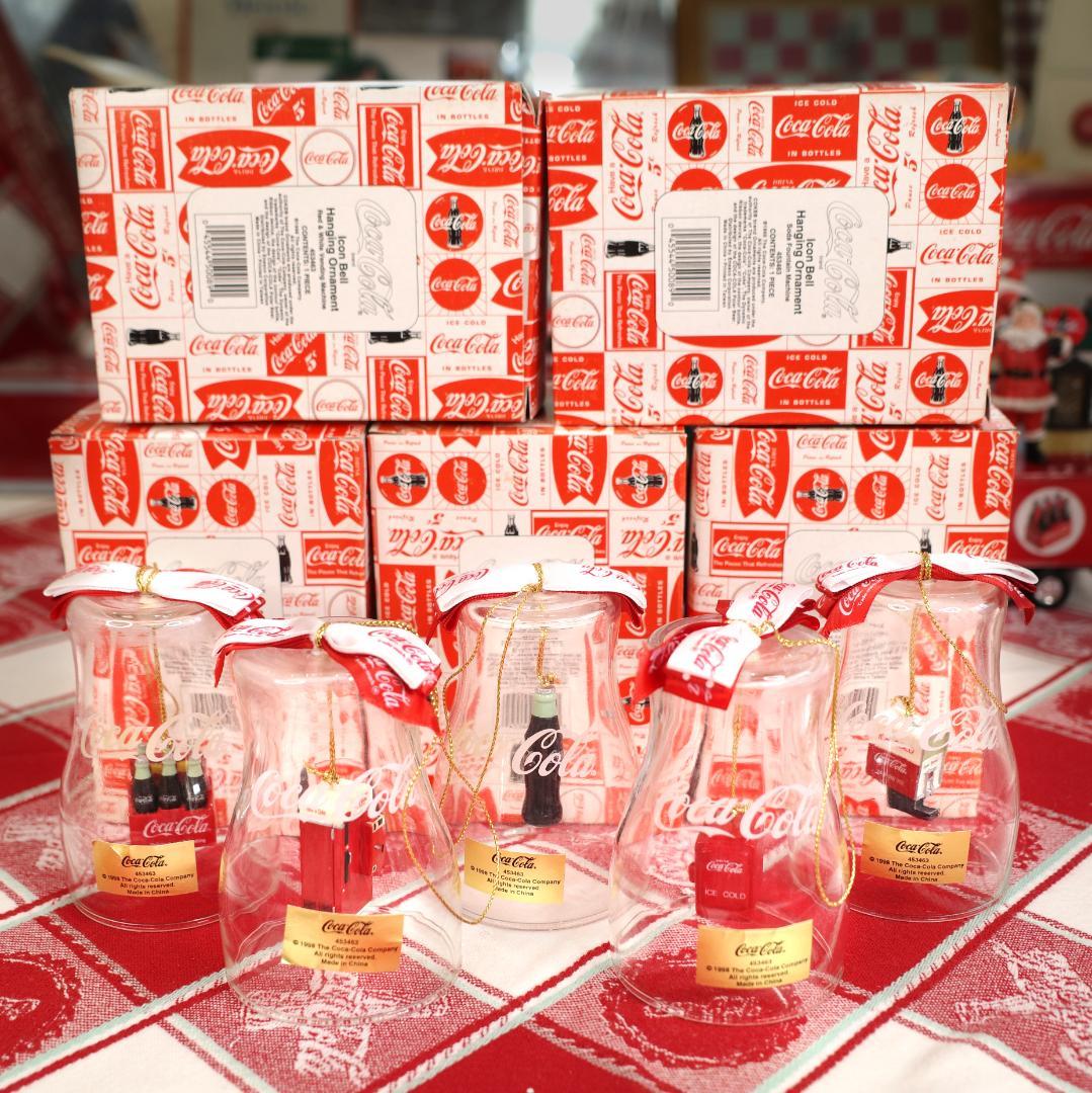 【未使用】コカコーラ オーナメント５つセット コカ・コーラブランド クリスマスオーナメント （ポーラベアー