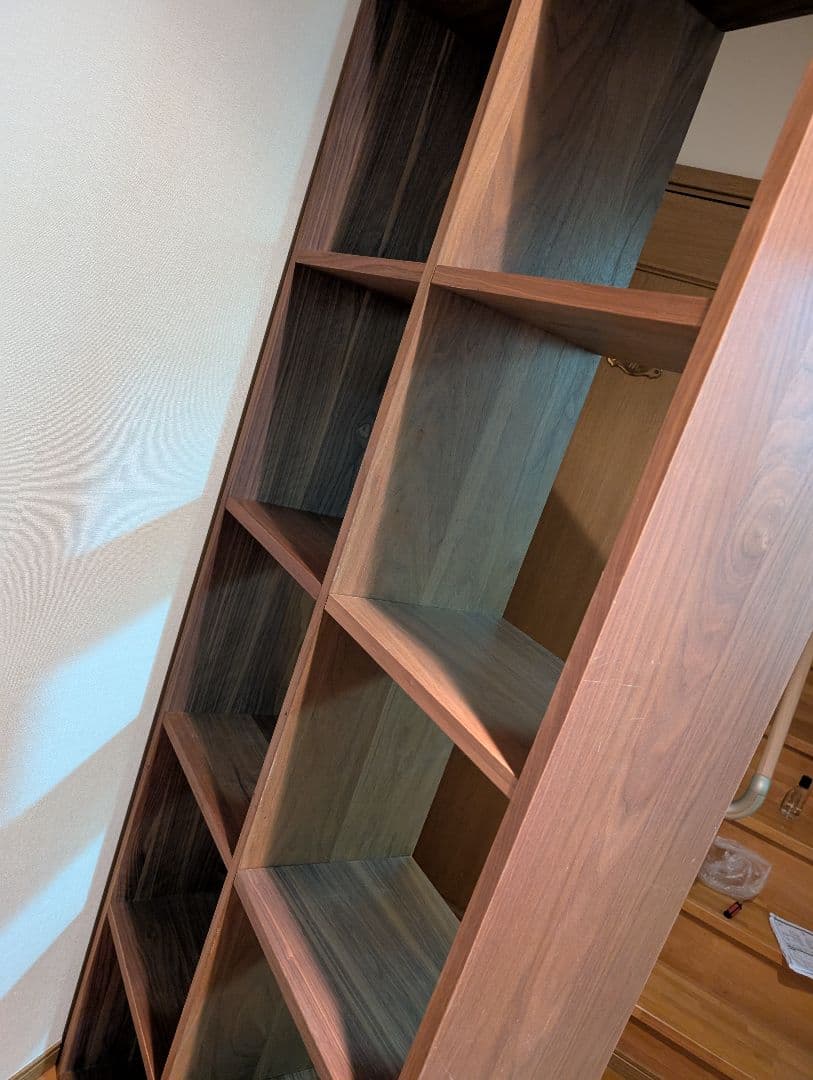 《送料込》無印良品 スタッキングシェルフ 5×2 ウォールナット 棚 木製家具
