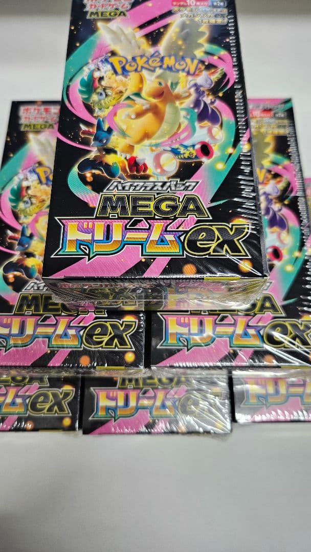 ポケモンカードゲーム MEGAドリームex シュリンク付き6box - メルカリ