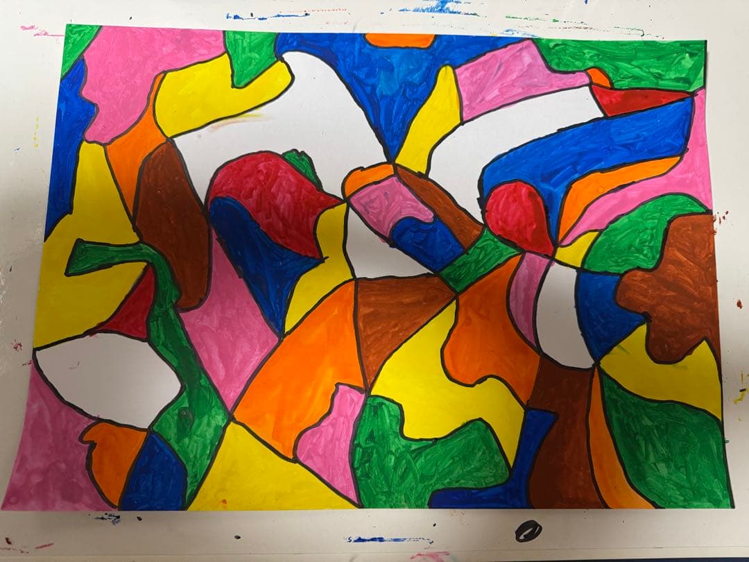 抽象水彩画 A判四つ切りサイズ 多色 抽象水彩画 A判四つ切りサイズ 多色 抽象水彩画 A判四つ切りサイズ 多