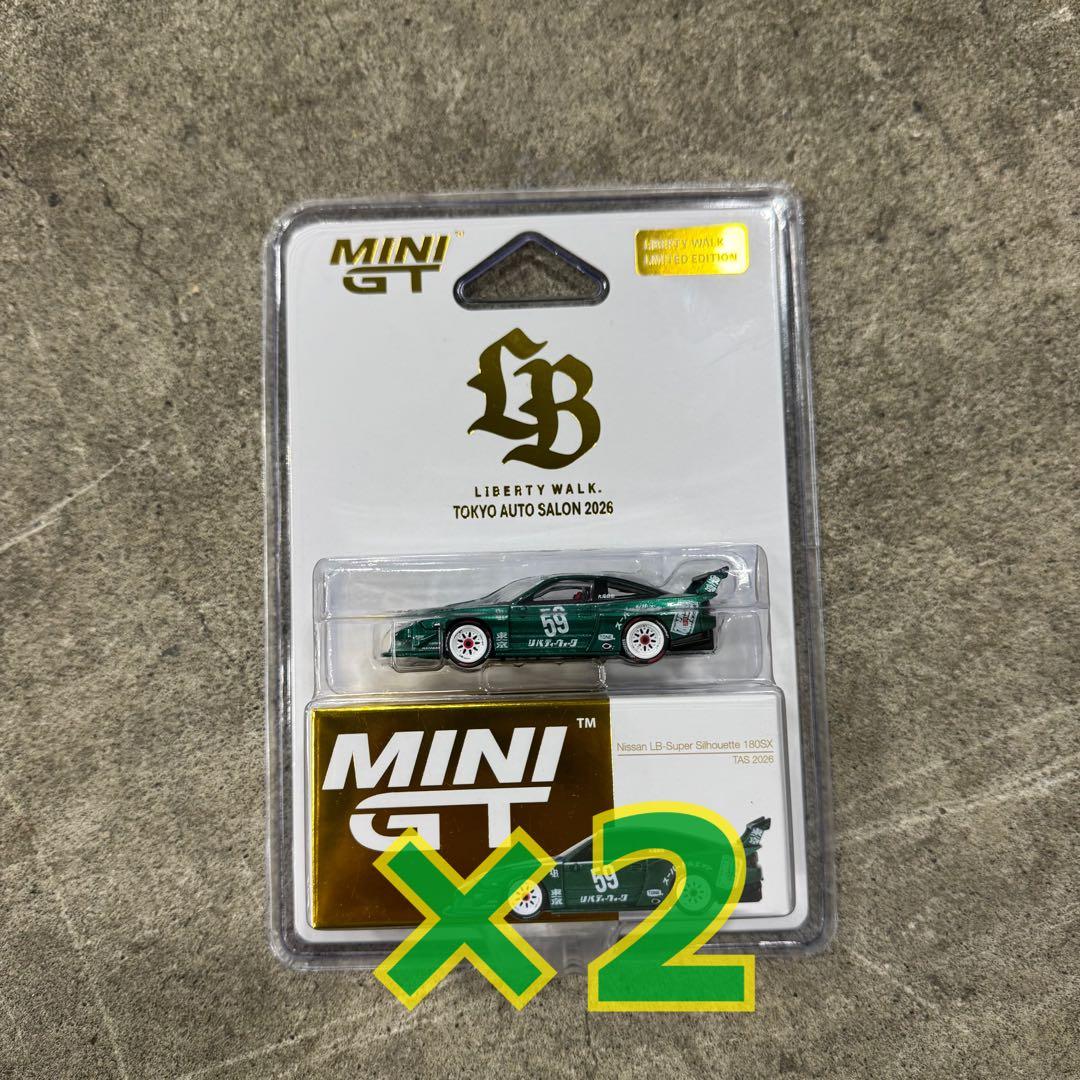 MINI GT 日産 180sx LBWK 東京オートサロン 2026 2個 - メルカリ
