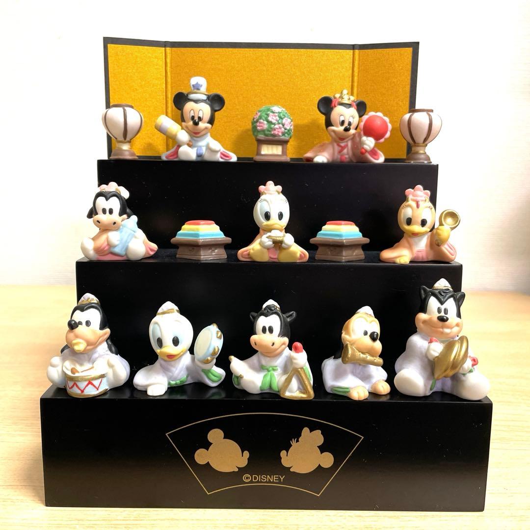 ディズニー　三段雛人形　ひな祭り飾り　陶器製　Disney ベビー雛人形 Disney（ディズニー） 雛人形 コンパクト お雛様 ひな人形 ひな