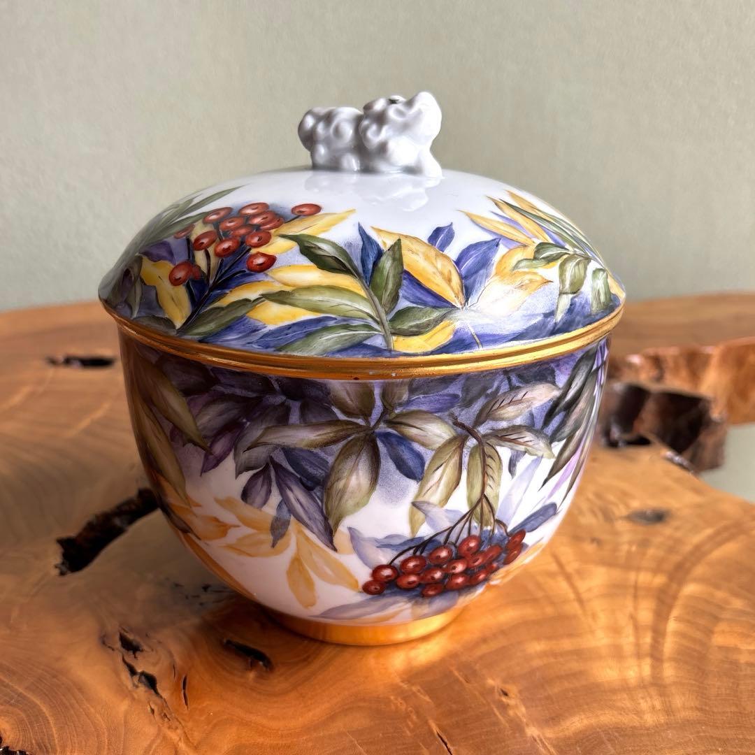 金彩 南天 作家物 蓋物 高さ17cm 陶芸作家 荒井彩乃 蓋物 アヒル｜作家もののうつわ通販 四季折折