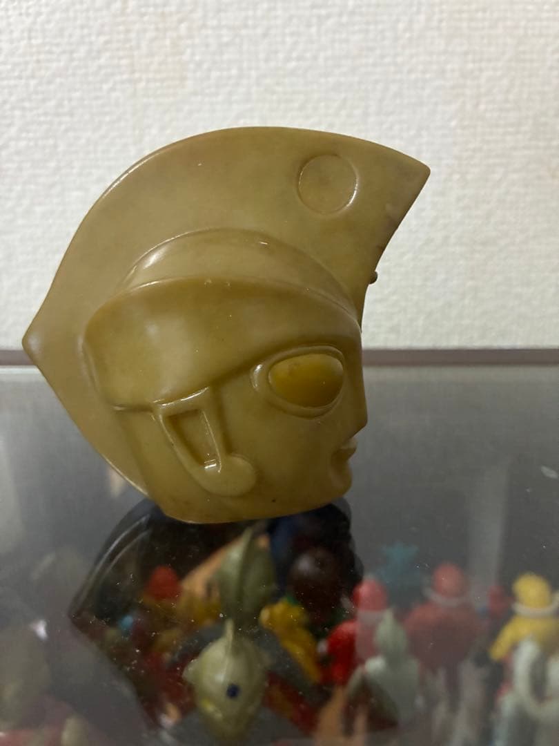 当時物 ウルトラマンエースA 面取れ マスク取れ ソフビ マルサン