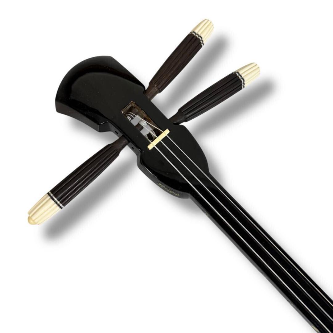 美品】三線 沖縄三線 工四合 蛇皮柄 弦楽器 入門者セット ソフトケース