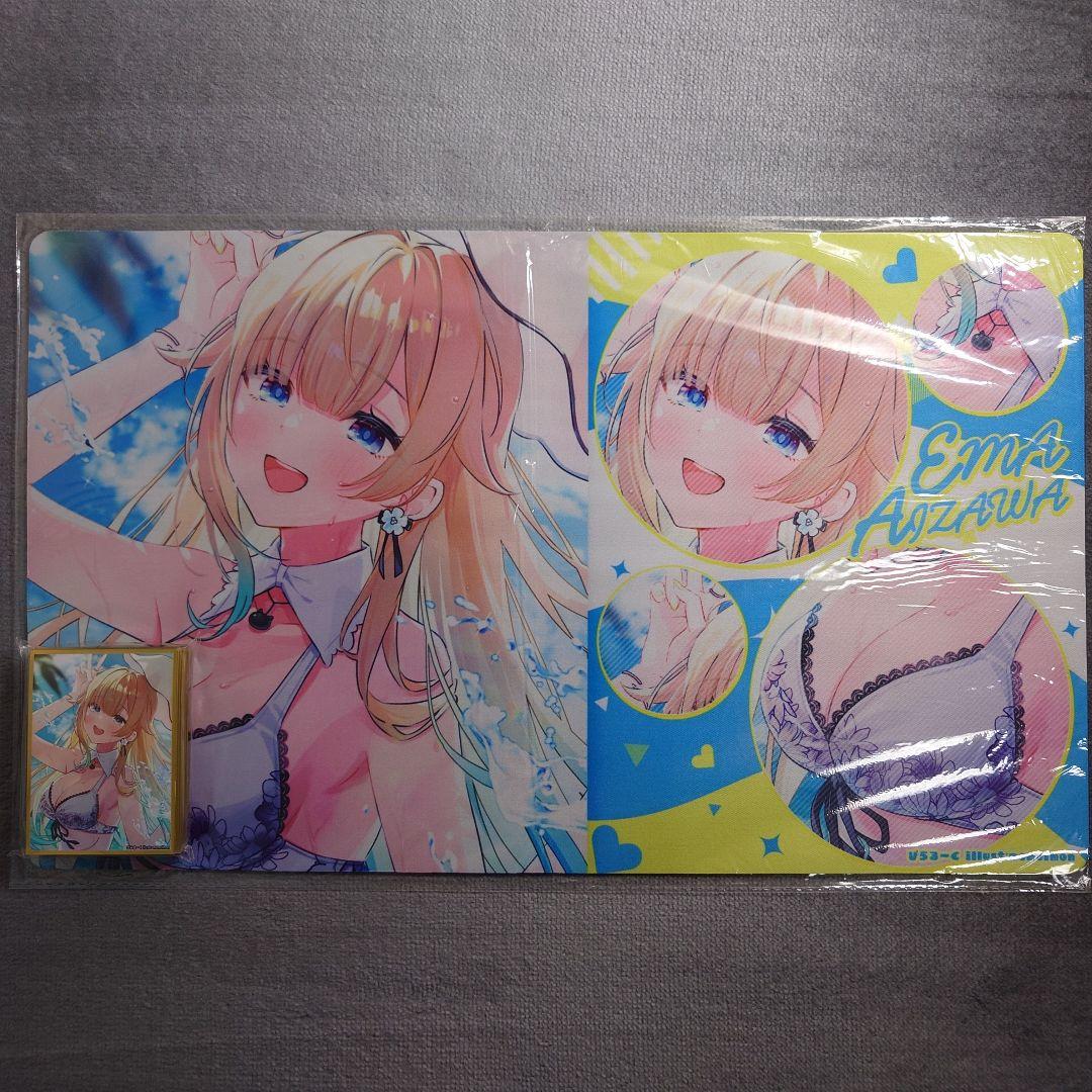 α1 ぶいすぽっ! 帽子&水しぶき&水着 藍沢エマ スリーブ&プレイマット Amazon.co.jp: ぶいすぽっ 藍沢エマ プレイマット : おもちゃ