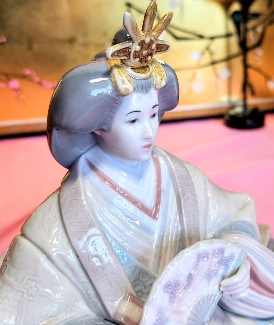 かえ二郎リヤドロ 《極美品》【親王飾り・お内裏様セット】　雛人形セット