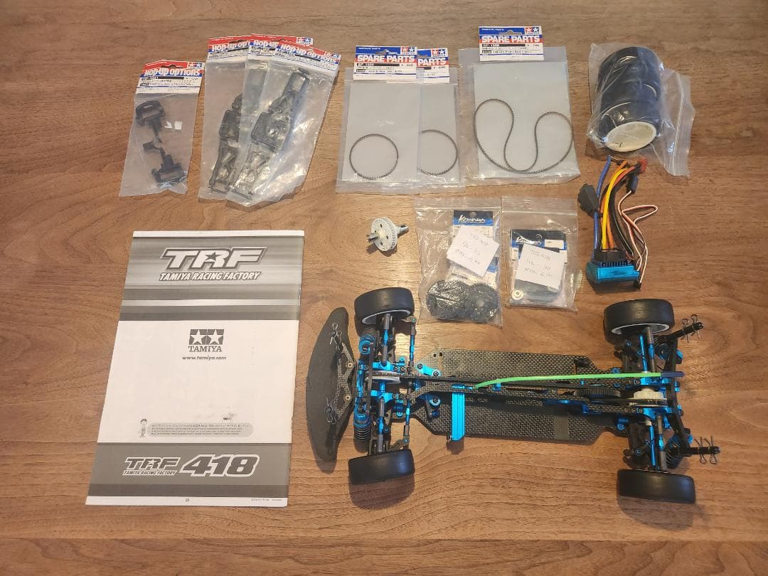 TAMIYA TRF418 中古品 スペアパーツ付属 Yahoo!オークション -「タミヤtrf418」の落札相場・落札価格