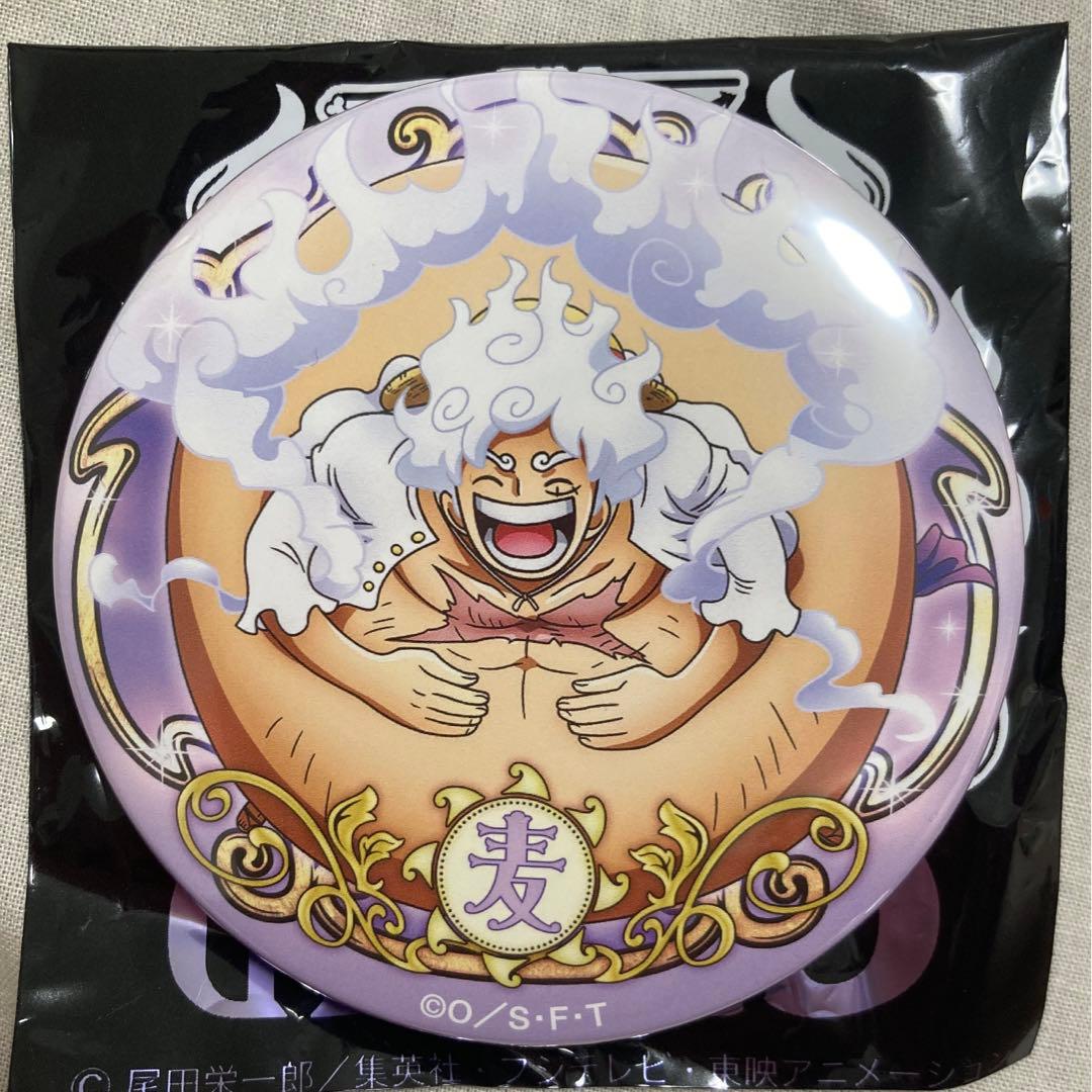 ワンピース 麦わらストア 輩缶バッジ ギア5 ニカ ルフィ - メルカリ