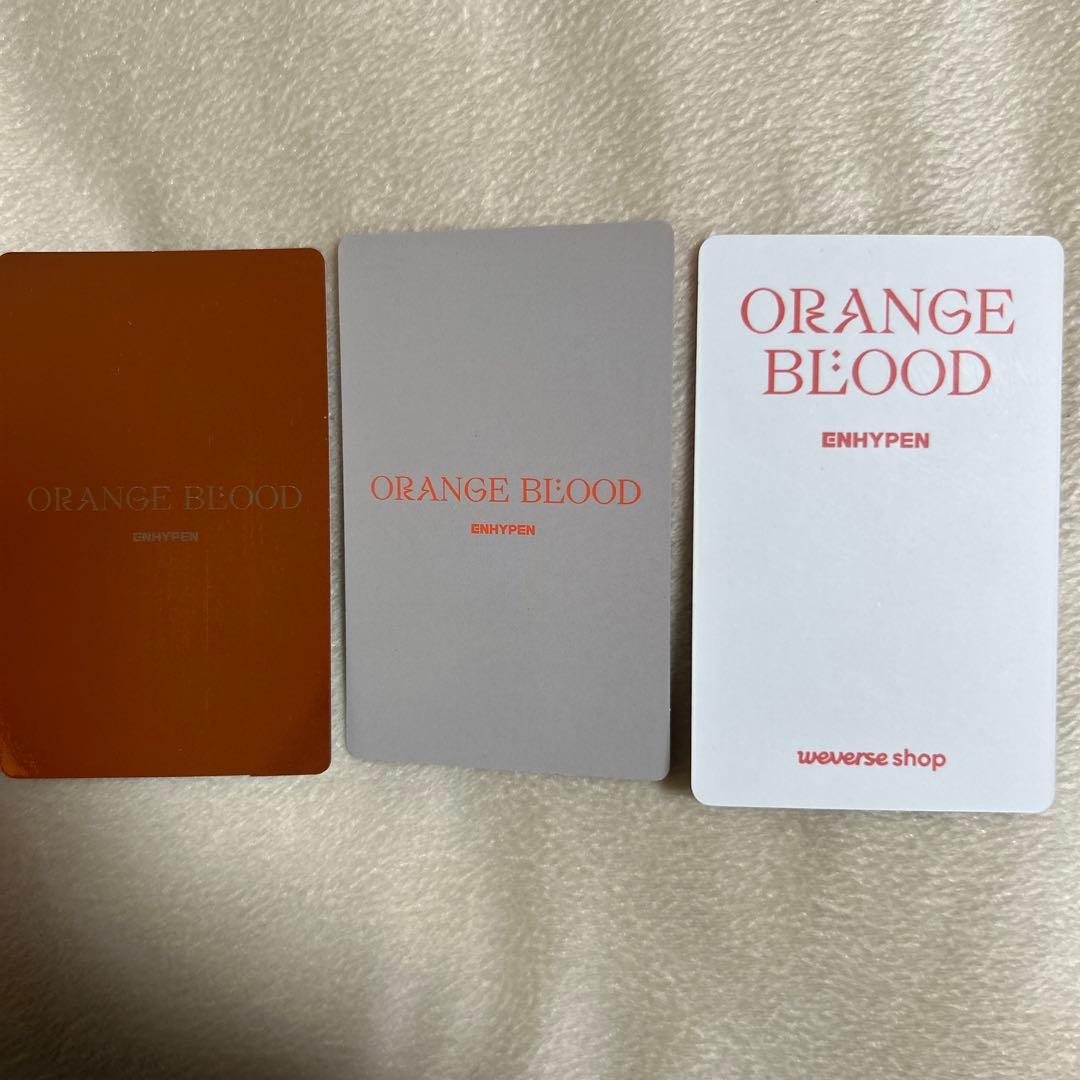ENHYPEN ORANGE BLOOD 3枚セット ニキ - メルカリ