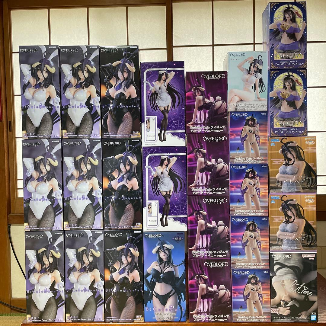 プライズフィギュアまとめ売り　オーバーロード アルベド① 新品未開封品26点 漆黒の翼を広げた大迫力の造形は必見！『オーバーロード』からアルベド