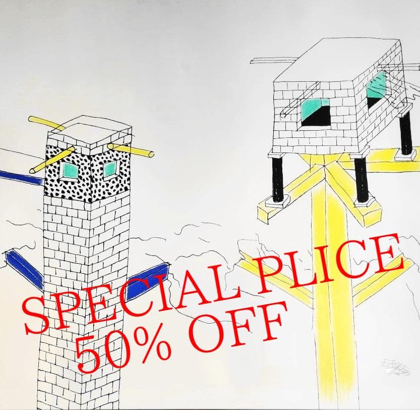 〖エットーレ・ソットサス〗ドローイング Architektur 1992 展望台 エットーレ・ソットサス 151ドローイングス | nostos books ノストス